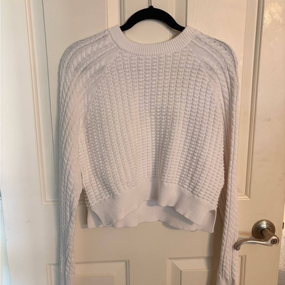 French Connection Cream Textured Sweater